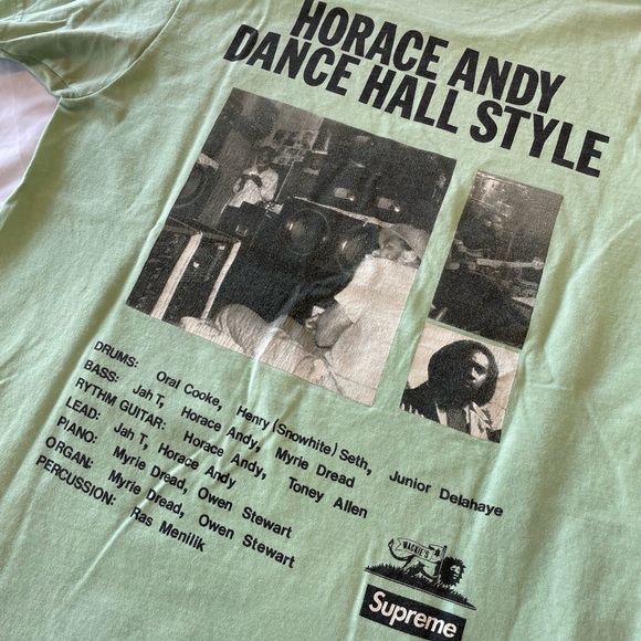Supreme Horace Andy Tee Mint Green Medium - Picture 4 of 6